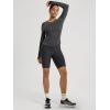 image:imageODODOS Womens Seamless Performance Long Sleeve TShirt  Lightweight Breathable Slim Fit Running Workout Top Waist LengthCharcoal