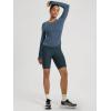 image:imageODODOS Womens Seamless Performance Long Sleeve TShirt  Lightweight Breathable Slim Fit Running Workout Top Waist LengthInk Blue