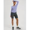 image:imageODODOS Womens Seamless Performance Long Sleeve TShirt  Lightweight Breathable Slim Fit Running Workout Top Waist LengthLilac Smoke