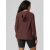 image:imageODODOS Womens VNeck Oversized Hoodie  Ultra Soft odSTRATUM Tech Pullover Side Slit Long Sleeve Tops with Kangaroo PocketJava Heather