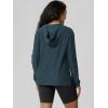 image:imageODODOS Womens VNeck Oversized Hoodie  Ultra Soft odSTRATUM Tech Pullover Side Slit Long Sleeve Tops with Kangaroo PocketNavy Heather