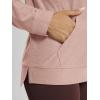 image:imageODODOS Womens VNeck Oversized Hoodie  Ultra Soft odSTRATUM Tech Pullover Side Slit Long Sleeve Tops with Kangaroo PocketRose Pink Heather