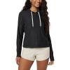image:imageODODOS Womens Essential Hoodie  Ultra Soft odSTRATUM Tech Pullover UPF 50 Moisture Wicking Long Sleeve TopBlack Heather