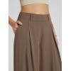 image:imageODODOS Chiffon Flowy Pleated Wide Leg Pants for Women Lightweight High Waist Trouser with Pockets2729 31 InseamEmperador