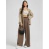 image:imageODODOS Chiffon Flowy Pleated Wide Leg Pants for Women Lightweight High Waist Trouser with Pockets2729 31 InseamEmperador