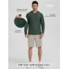 image:imageODODOS Mens Long Sleeve Hoodie  odSTRATUM Tech Performance Pullover  Ultra Soft Moisture Wicking UPF 50 TopAspen Heather