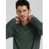 image:imageODODOS Mens Long Sleeve Hoodie  odSTRATUM Tech Performance Pullover  Ultra Soft Moisture Wicking UPF 50 TopAspen Heather