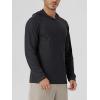 image:imageODODOS Mens Long Sleeve Hoodie  odSTRATUM Tech Performance Pullover  Ultra Soft Moisture Wicking UPF 50 TopBlack Heather