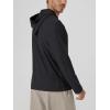 image:imageODODOS Mens Long Sleeve Hoodie  odSTRATUM Tech Performance Pullover  Ultra Soft Moisture Wicking UPF 50 TopBlack Heather