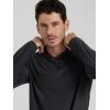 image:imageODODOS Mens Long Sleeve Hoodie  odSTRATUM Tech Performance Pullover  Ultra Soft Moisture Wicking UPF 50 TopBlack Heather