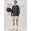 image:imageODODOS Mens Long Sleeve Hoodie  odSTRATUM Tech Performance Pullover  Ultra Soft Moisture Wicking UPF 50 TopCharcoal Heather