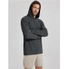 image:imageODODOS Mens Long Sleeve Hoodie  odSTRATUM Tech Performance Pullover  Ultra Soft Moisture Wicking UPF 50 TopCharcoal Heather