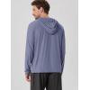 image:imageODODOS Mens Long Sleeve Hoodie  odSTRATUM Tech Performance Pullover  Ultra Soft Moisture Wicking UPF 50 TopCosmic Heather