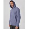 image:imageODODOS Mens Long Sleeve Hoodie  odSTRATUM Tech Performance Pullover  Ultra Soft Moisture Wicking UPF 50 TopCosmic Heather