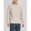 image:imageODODOS Mens Long Sleeve Hoodie  odSTRATUM Tech Performance Pullover  Ultra Soft Moisture Wicking UPF 50 TopEcru Heather