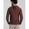 image:imageODODOS Mens Long Sleeve Hoodie  odSTRATUM Tech Performance Pullover  Ultra Soft Moisture Wicking UPF 50 TopJava Heather