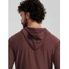 image:imageODODOS Mens Long Sleeve Hoodie  odSTRATUM Tech Performance Pullover  Ultra Soft Moisture Wicking UPF 50 TopJava Heather
