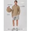 image:imageODODOS Mens Long Sleeve Hoodie  odSTRATUM Tech Performance Pullover  Ultra Soft Moisture Wicking UPF 50 TopKhaki Heather
