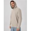 image:imageODODOS Mens Long Sleeve Hoodie  odSTRATUM Tech Performance Pullover  Ultra Soft Moisture Wicking UPF 50 TopMocha Heather