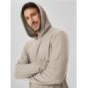 image:imageODODOS Mens Long Sleeve Hoodie  odSTRATUM Tech Performance Pullover  Ultra Soft Moisture Wicking UPF 50 TopMocha Heather