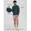 image:imageODODOS Mens Long Sleeve Hoodie  odSTRATUM Tech Performance Pullover  Ultra Soft Moisture Wicking UPF 50 TopNavy Heather