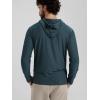image:imageODODOS Mens Long Sleeve Hoodie  odSTRATUM Tech Performance Pullover  Ultra Soft Moisture Wicking UPF 50 TopNavy Heather