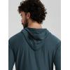 image:imageODODOS Mens Long Sleeve Hoodie  odSTRATUM Tech Performance Pullover  Ultra Soft Moisture Wicking UPF 50 TopNavy Heather