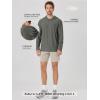 image:imageODODOS Mens Long Sleeve Hoodie  odSTRATUM Tech Performance Pullover  Ultra Soft Moisture Wicking UPF 50 TopSmoke Heather