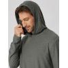 image:imageODODOS Mens Long Sleeve Hoodie  odSTRATUM Tech Performance Pullover  Ultra Soft Moisture Wicking UPF 50 TopSmoke Heather