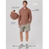 image:imageODODOS Mens Long Sleeve Hoodie  odSTRATUM Tech Performance Pullover  Ultra Soft Moisture Wicking UPF 50 TopTamarind Heather