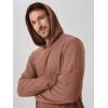 image:imageODODOS Mens Long Sleeve Hoodie  odSTRATUM Tech Performance Pullover  Ultra Soft Moisture Wicking UPF 50 TopTamarind Heather
