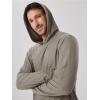 image:imageODODOS Mens Long Sleeve Hoodie  odSTRATUM Tech Performance Pullover  Ultra Soft Moisture Wicking UPF 50 TopWarm Grey Heather