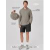 image:imageODODOS Mens Long Sleeve Hoodie  odSTRATUM Tech Performance Pullover  Ultra Soft Moisture Wicking UPF 50 TopWarm Grey Heather
