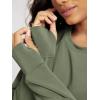image:imageODODOS Modal Soft Long Sleeve Cropped Sweatshirts with Thumb Hole for Women Crew Neck Pullover Crop TopDark Sage