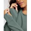 image:imageODODOS Modal Soft Long Sleeve Cropped Sweatshirts with Thumb Hole for Women Crew Neck Pullover Crop TopSlate Green