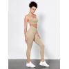 image:imageODODOS Tummy Control Compression Leggings for Women 25  28 High Waist Workout Running Yoga PantsBeige