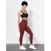 image:imageODODOS Tummy Control Compression Leggings for Women 25  28 High Waist Workout Running Yoga PantsBrick Red