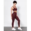 image:imageODODOS Tummy Control Compression Leggings for Women 25  28 High Waist Workout Running Yoga PantsBurgundy
