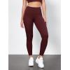 image:imageODODOS Tummy Control Compression Leggings for Women 25  28 High Waist Workout Running Yoga PantsBurgundy