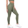 image:imageODODOS Tummy Control Compression Leggings for Women 25  28 High Waist Workout Running Yoga PantsDark Olive
