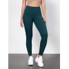 image:imageODODOS Tummy Control Compression Leggings for Women 25  28 High Waist Workout Running Yoga PantsForest Teal