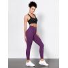image:imageODODOS Tummy Control Compression Leggings for Women 25  28 High Waist Workout Running Yoga PantsPlum Purple