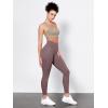 image:imageODODOS Tummy Control Compression Leggings for Women 25  28 High Waist Workout Running Yoga PantsPurple Taupe