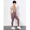 image:imageODODOS Tummy Control Compression Leggings for Women 25  28 High Waist Workout Running Yoga PantsPurple Taupe