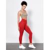 image:imageODODOS Tummy Control Compression Leggings for Women 25  28 High Waist Workout Running Yoga PantsRed