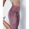 image:imageODODOS Womens High Waisted Yoga Capris with Pockets Tummy Control Non See Through Workout Athletic Running Capri LeggingsTie Dye Lavender