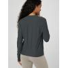 image:imageODODOS Womens Long Sleeve Crewneck Tee  UltraSoft odSTRATUM Tech Performance TShirts UPF 50 Daily Pullover TopsCharcoal Heather