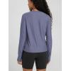 image:imageODODOS Womens Long Sleeve Crewneck Tee  UltraSoft odSTRATUM Tech Performance TShirts UPF 50 Daily Pullover TopsCosmic Heather