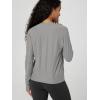 image:imageODODOS Womens Long Sleeve Crewneck Tee  UltraSoft odSTRATUM Tech Performance TShirts UPF 50 Daily Pullover TopsGrey Heather