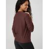 image:imageODODOS Womens Long Sleeve Crewneck Tee  UltraSoft odSTRATUM Tech Performance TShirts UPF 50 Daily Pullover TopsJava Heather